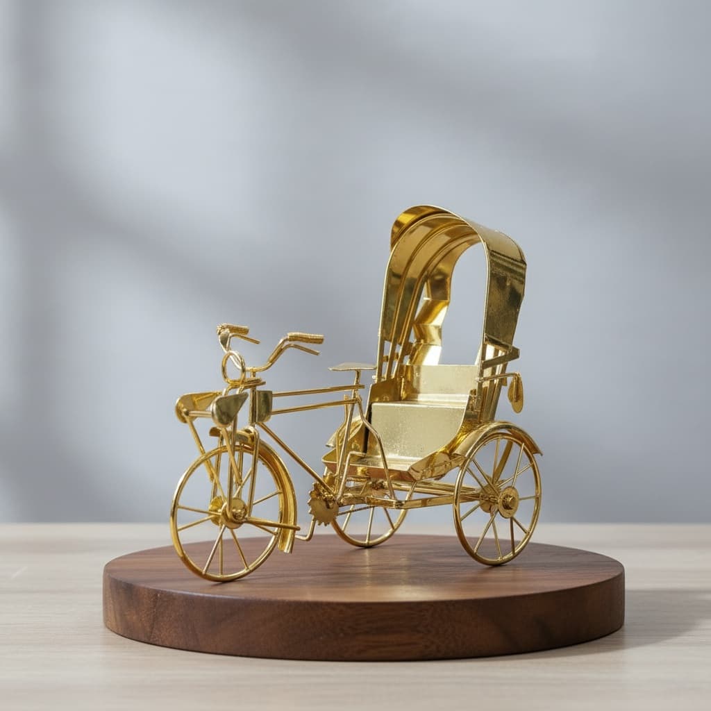 Gold Metal Ricshaw